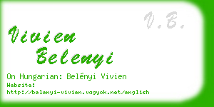 vivien belenyi business card
